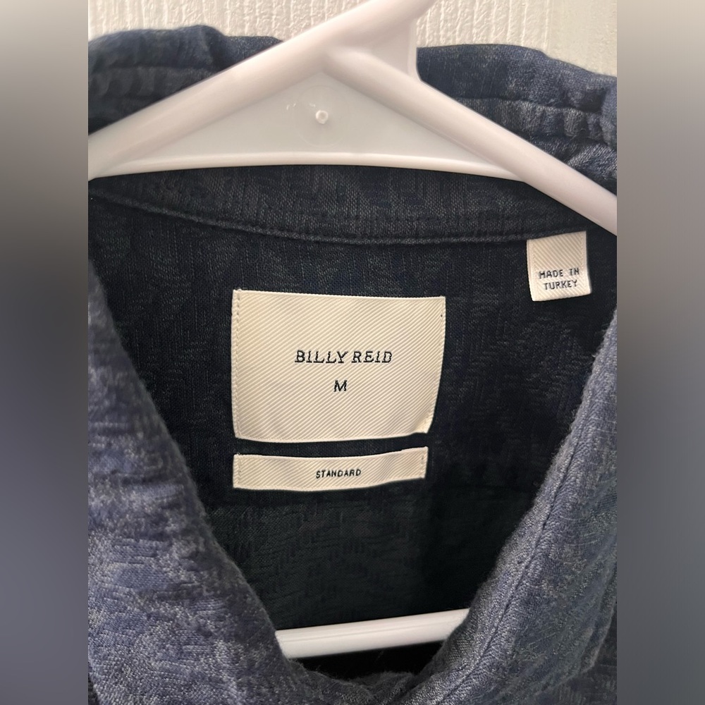 Billy Reid Blue Long Sleeve Button Down